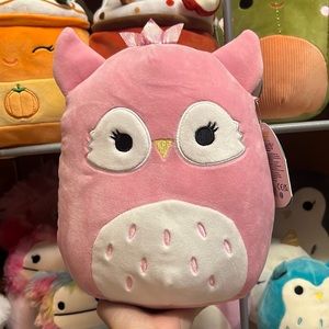 NWT Squishmallows "Bri the Owl" 🦉pink stuffed plush with tags attached